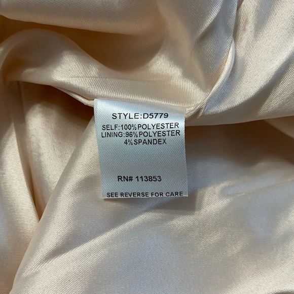 NWT SugarLips Champagne Angel Eyes Satin Mini Dress - Picture 11 of 12